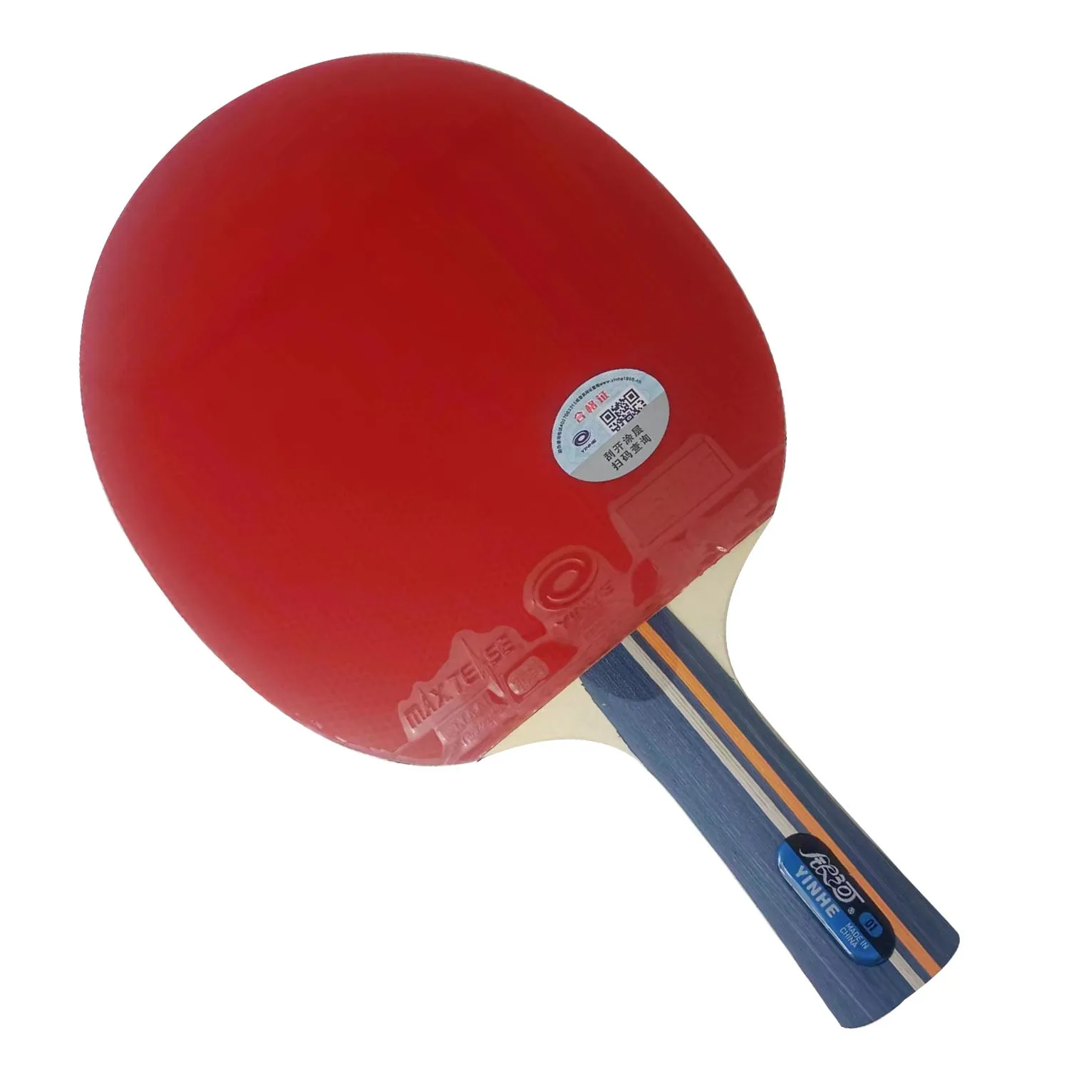 

Galaxy Milky Way Yinhe 01B 01 B 01-B Pips-In Table Tennis Racket Long Shakehand FL with Case for Ping Pong Long Shakehand FL