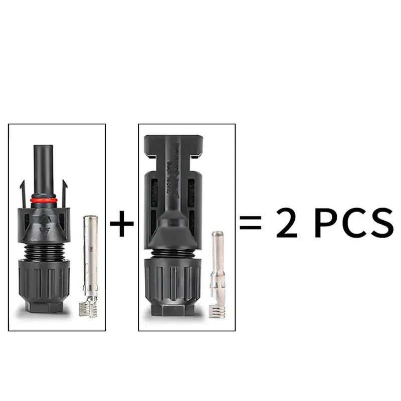 600/400/200/100/40/20/10Pcs Solar Connectors PV Plugs 1000V 30A Solar Panel Connector Kit Available for PV/MC Cables 2.5/4/6mm²