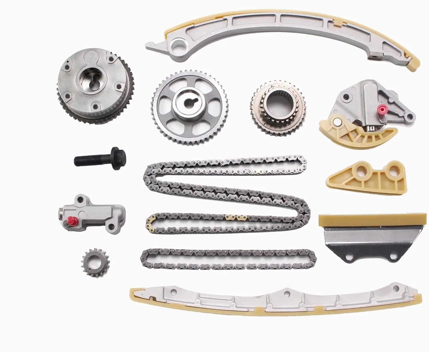 For Timing Chain Kit with Camshaft Adjuster VVT Sprocket Fit for 09-15 HONDA CIVIC CR-V ACURA ILX TSX 2.4L L4 DOHC K24Z7 K24Z3 K