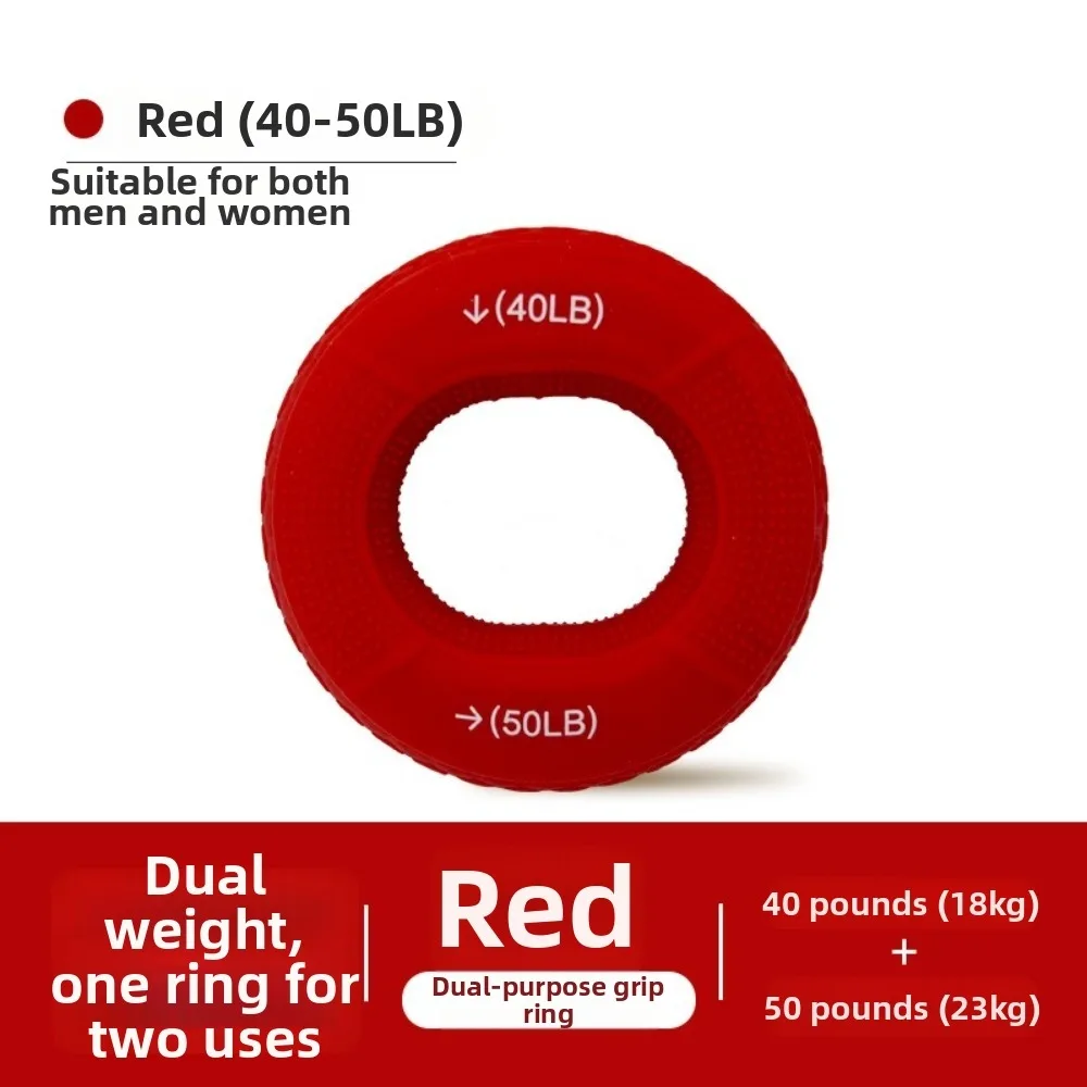 Unisex Silicone Finger Grip Double Strength Finger Grip Circle Hand Strengthener Ergonomic Design Wrist Support Ring For Adults