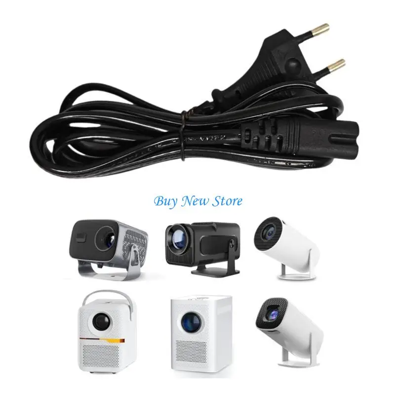 كابل طاقة موثوق به 20CE لأجهزة العرض الصغيرة Y300Pro/HY320 المزودة بمقابس أوروبية وحمالات زائدة لعمليات آمنة