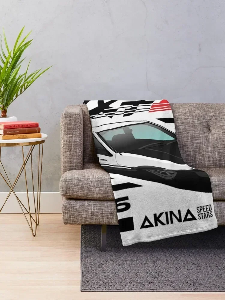 AE86 Initial D Throw Blanket Furry for winter Blankets