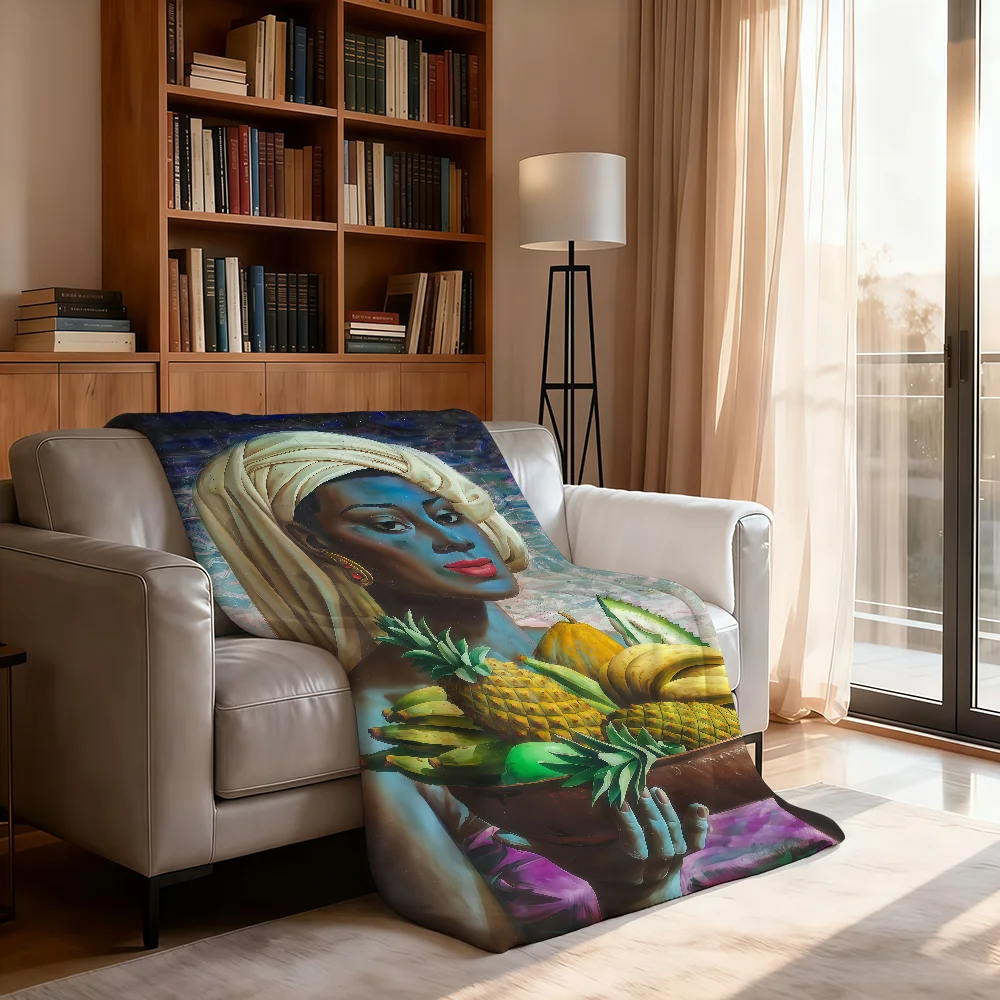 Aesthetic Art V-Vladimir T-Tretchikoff Blanket Soft Throw Blanket for Home Bedroom Bed Sofa Picnic Travel Office Blanket Gift