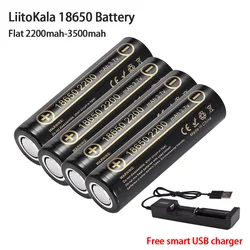 LiitoKala 4PCS Lii-22A Lii-26A Lii-32A Lii-34A Lii-35A 18650 2200mah-3500mAh 3.7v Rechargeable Li-ion Battery 100% Original