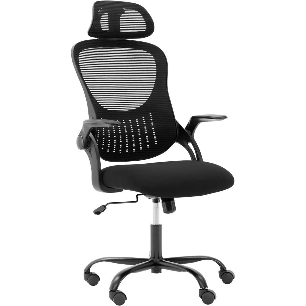 Ergonomic Home Mesh Office Chair-Computer Desk Swivel Reclining Chair with Wheels, Lumbar Support, Comfy Work Gaming Chair