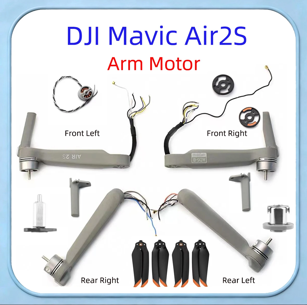 DJI Mavic Air 2S Original Arm Motor Stand Propeller Shaft Genuine Replacement Parts for Drone Maintenance And Repair