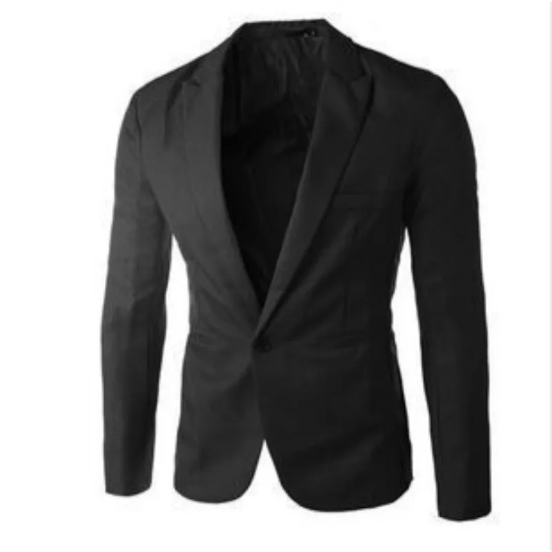 New Men's Korean Style Slim Fit Casual Blazer Fashion Trendy Suit Jacket