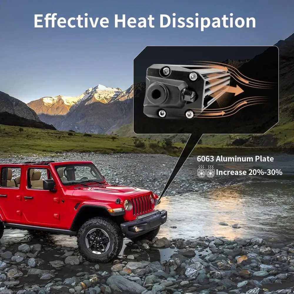 Barra de Luz LED Slim de 22 Polegadas com Feixe Combinado e Chicote de Fiação com 1 Cabo