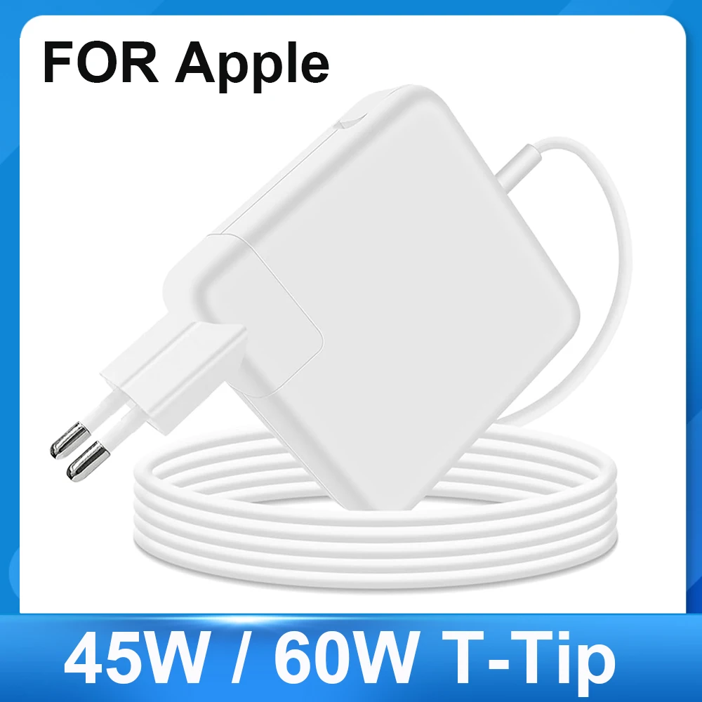 AC 45W / 60W T-tip Connector Power Adapte Laptop Charger Compatible with MacBook Air 11 inch and 13 inch 