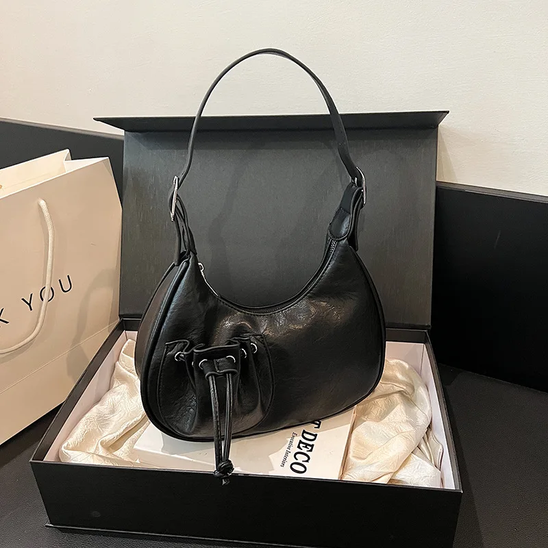 

Women Classic Fashion Woven Embossed Hobo Soft PU Leather Small Top-handle Shoulder Bag Casual Daily Handbags