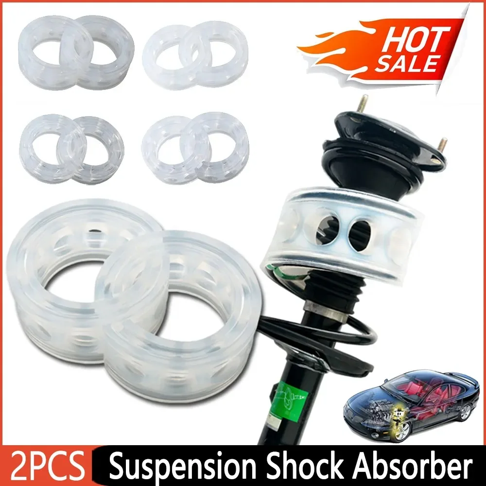 2pcs Car Shock Absorber Cushion Spring Bumpers Power Auto-buffers Cushion Avtobafery Car Accessories Universal Spring Bumper