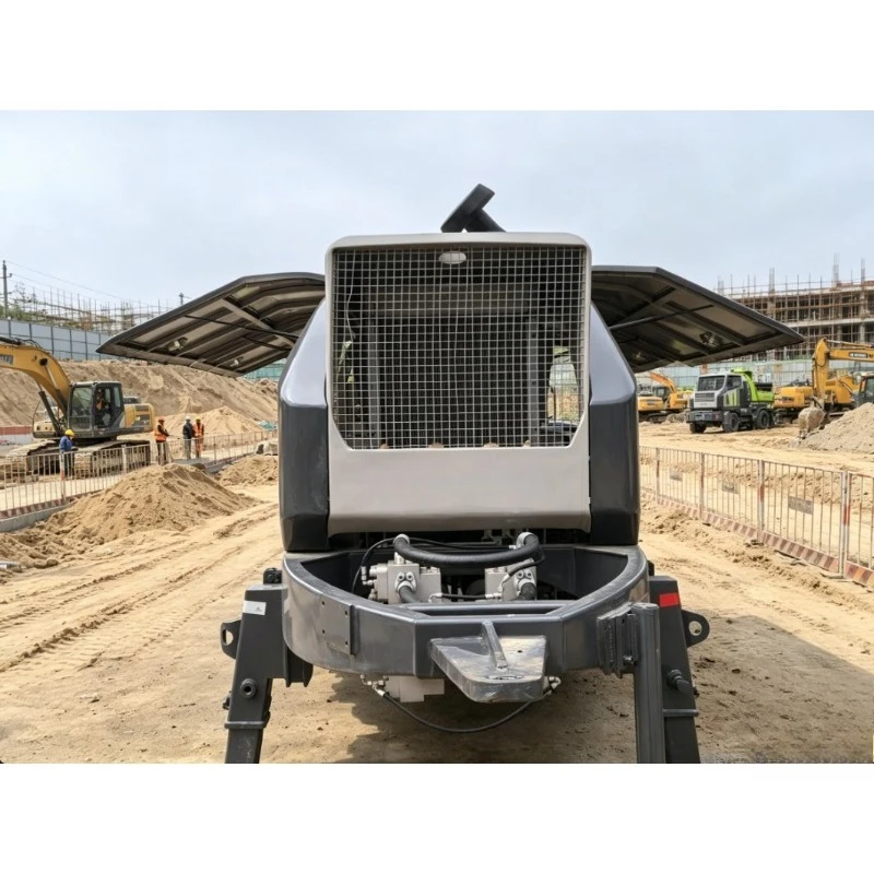 Stationary Type High-Performance Concrete Pumping Unit Powered by a Strong Diesel Engine, Diesel Concrete Pump