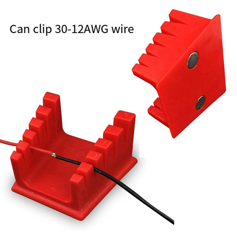 A98E-3D Printer Parts ABS Welding Wire Fixture With Two Suction Magnets Bracket Welding Clamp For Motherboard Soldering