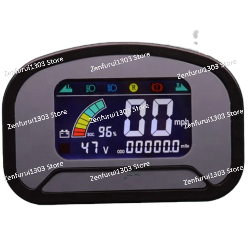 electric golf cart mini bus car instrument cluster led dash board