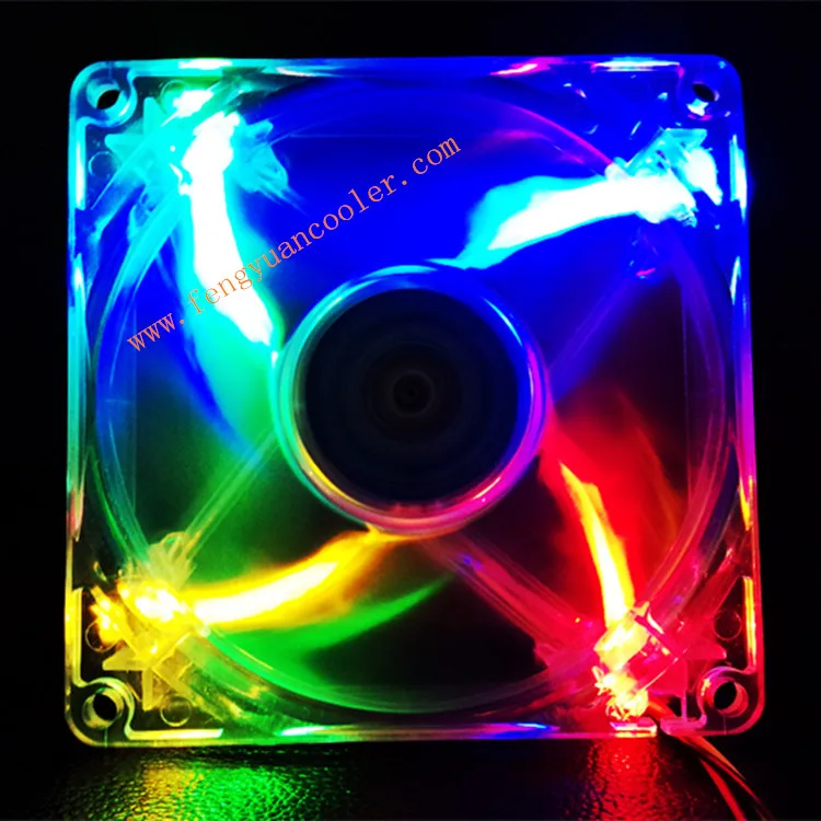 

New 9025 90MM 90x90x25mm Led Cooling Fan with multicolor computer case fan with 3pin and 4D connector