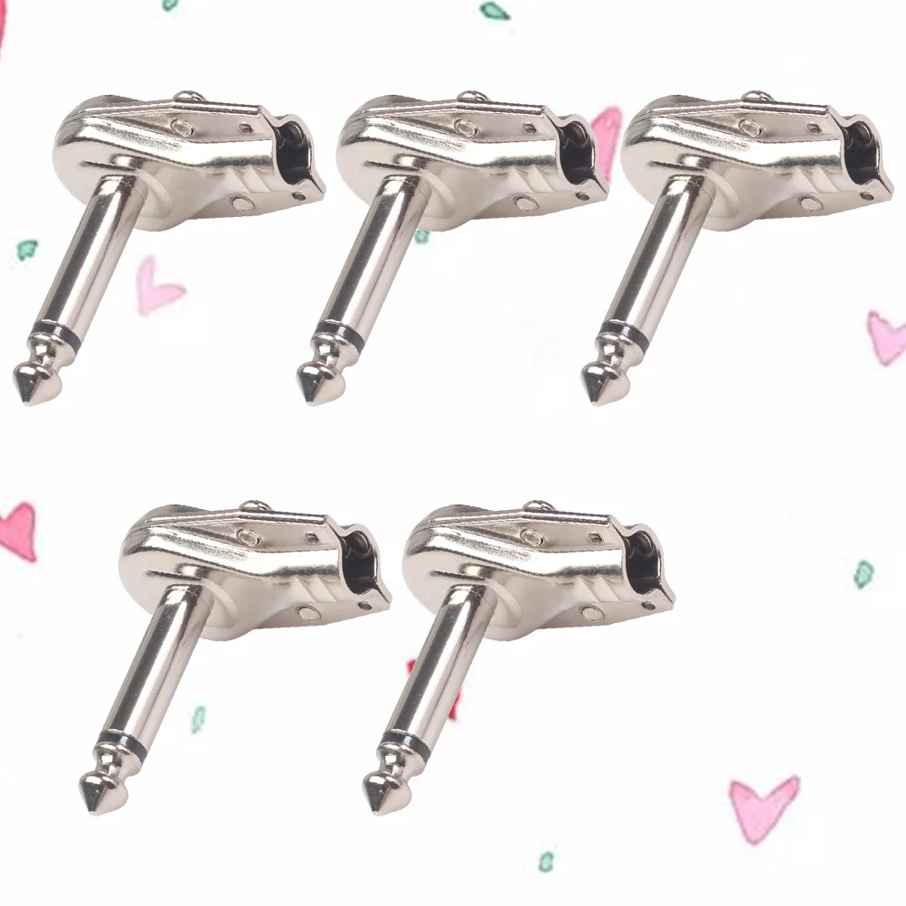 5 قطعة 6.35 مللي متر لحام التوصيل تأثير دواسة موصل قوي استبدال محول ل دواسة توفير الغيتار الملحقات