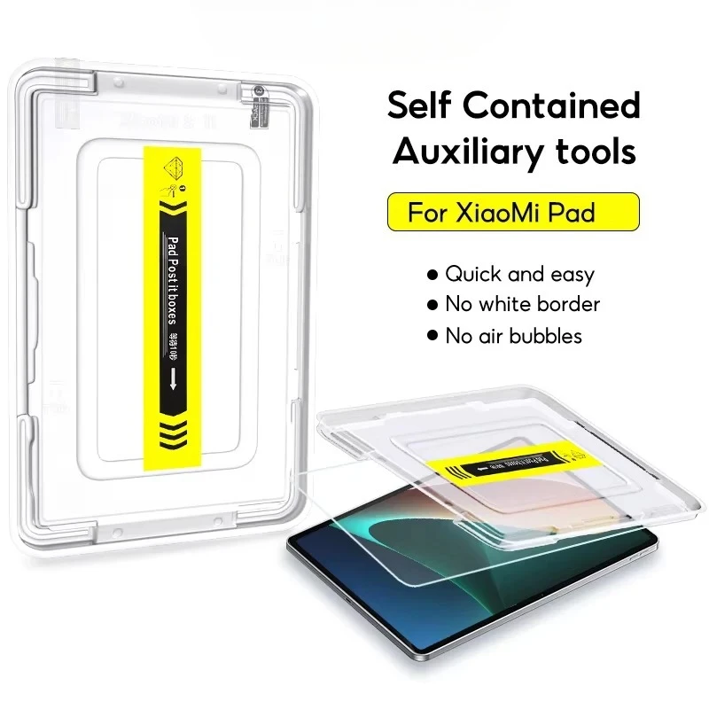 

TBTIC Установка одним щелчком мыши Защитная пленка для экрана Xiaomi Pad 5 5 Pro Закаленное стекло для Xiaomi Tab 6 7Pro 11-дюймовая пленка для экрана