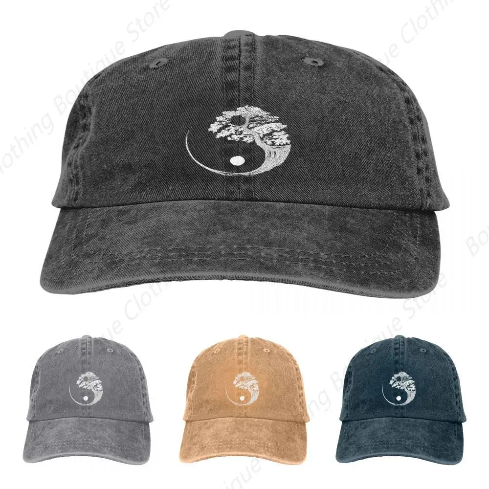 Yin Yang Bonsai Tree Baseball Cap Men Cowboy Hats Women Visor Protection Snapback Japanese Samurai Caps