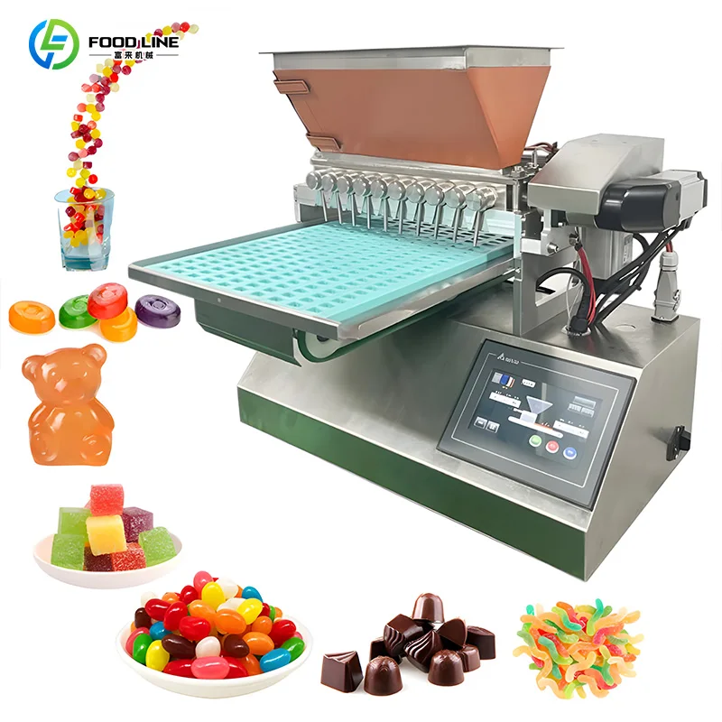 Aangepaste Jelly Gummy Candy Forming Making Machine Home Made Candy Toffees Making Machines voor Candy Production Line