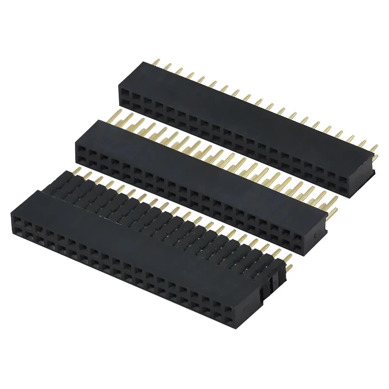 NEW 2*20 three-layer heightened-pitch 2.54mm GPIO heightened-row female seat Suitable for Raspberry PI 3B 3B+ 4B