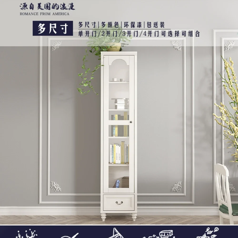 

Pure Solid Wood American-Style Arch European-Style Single Door Double Door Entire Wall Combination