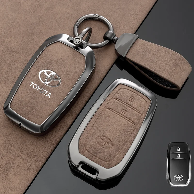 For Toyota Tacoma Fortuner Corolla Venza Grand Highlander RAV4 XSE Prime Land Cruiser Hilux 2023 2024 Car Key Fob Cover Case