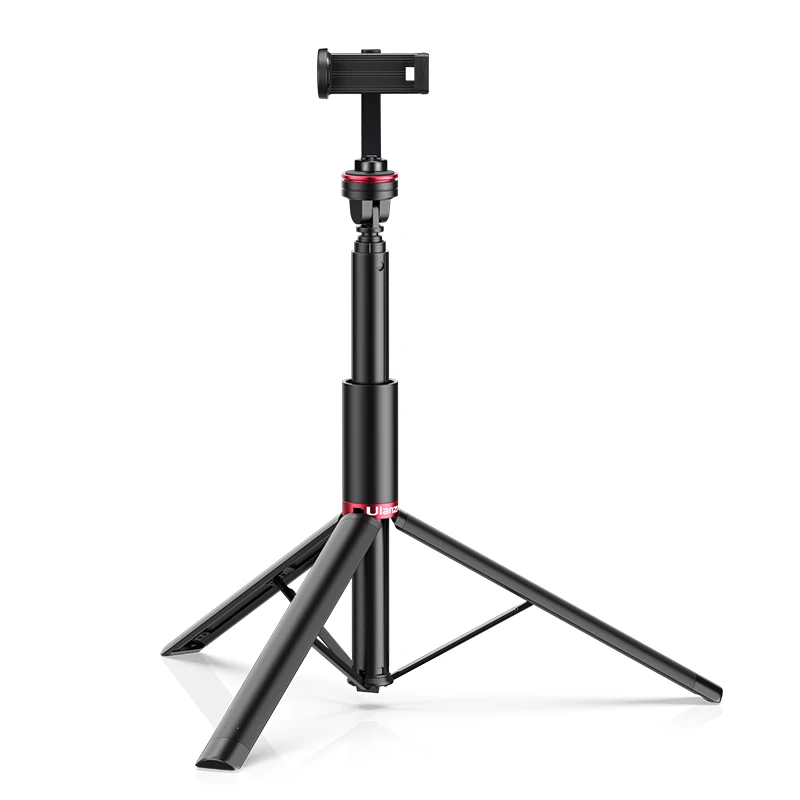 ULANZI MT-54 Metal Portable Light Stand with Phone Holder Mount Tripod Monopod for Led Video Light Camera Smartphone Projector