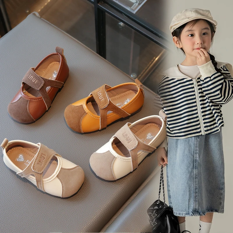 

Детская кожаная обувь. Весна и осень 2023. Новые туфли для девочек. Туфли принцессы на мягкой подошве. Детская обувь. Одиночные туфли. Туфли-бобы.
