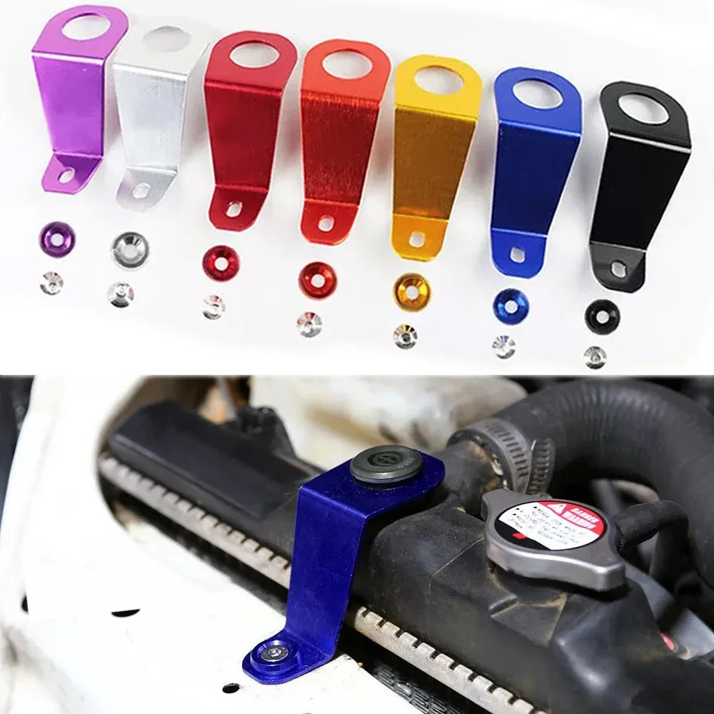 Car Radiator Stay Bracket Tank Bracket Racing Refrigeration Bracket Car Radiator Stay Aluminum For Honda Civic 1992-1995 EG