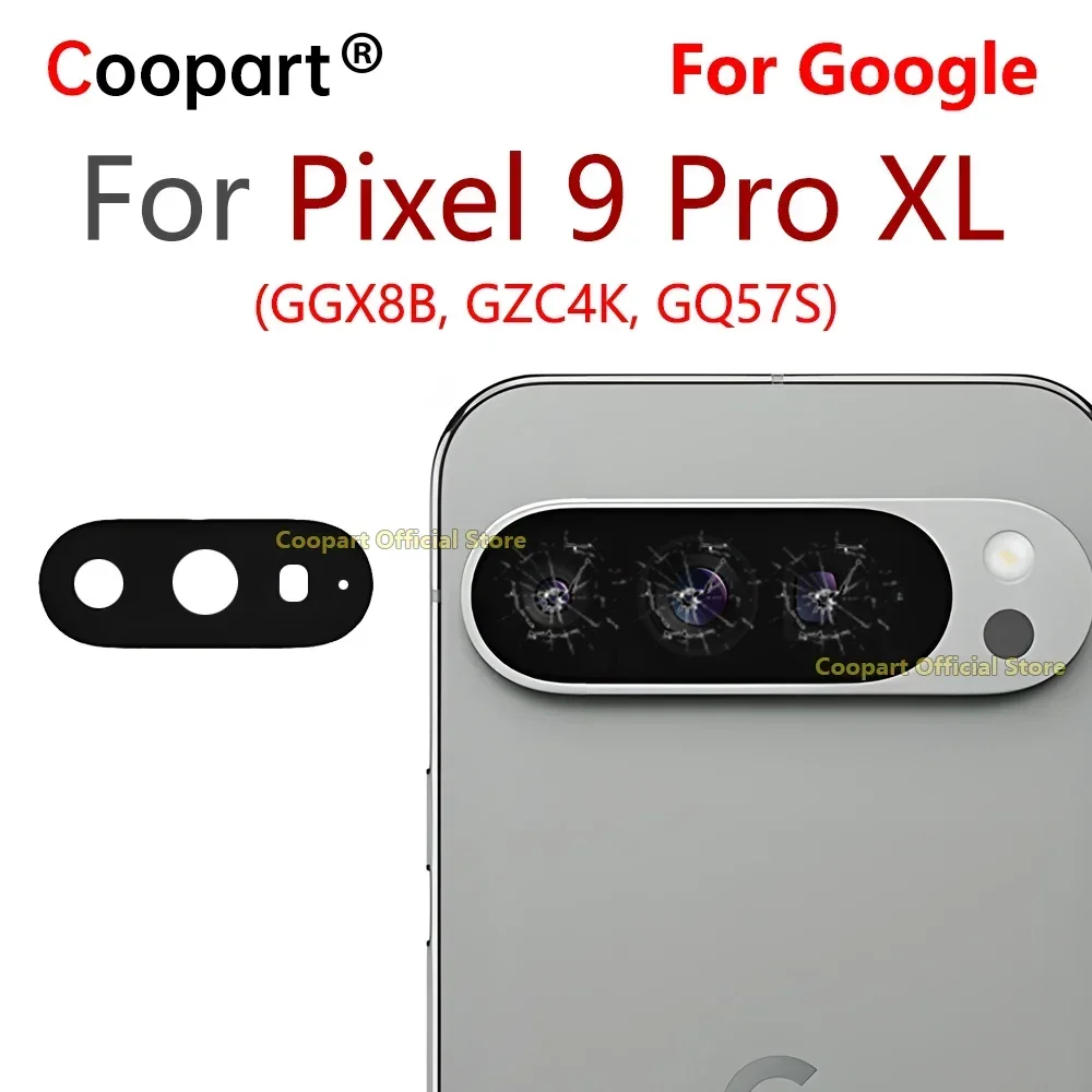 Coopart Back Camera Lens For Google Pixel 9 Rear Camera Glass Cover With Adhesive Sticker