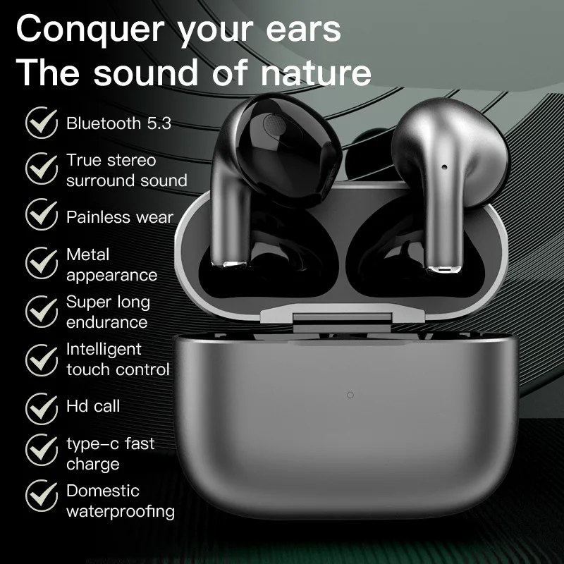 

New K58 Wireless Bluetooth Earphones Two Ear in Ear Game Eating Chicken High Sound Quality No Delay Metal Bin