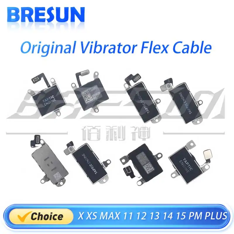 Vibration Motor cell phone Vibration For iPhone 15 14 13 12 11 Pro Max, X, XS, XR, XSM, Silent Motor Module, Flex Cable Repair