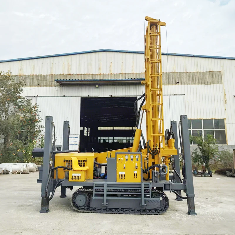 Towable Borehole Rig 100-600m Depth Integrated Water Circulation System for Efficient Drilling and Cleaning