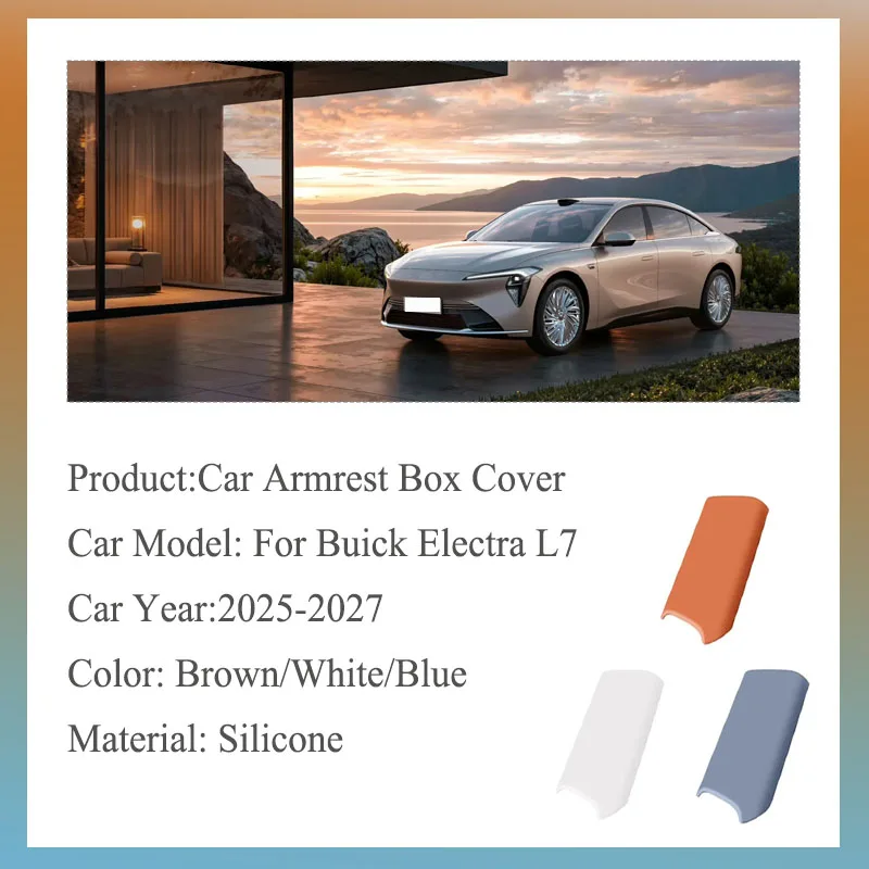 Car Armrest Box Cover For Buick Electra L7 2025 2026 2027 NDLB Arm Rest Center Console Silicone Protective Mats Auto Accessories