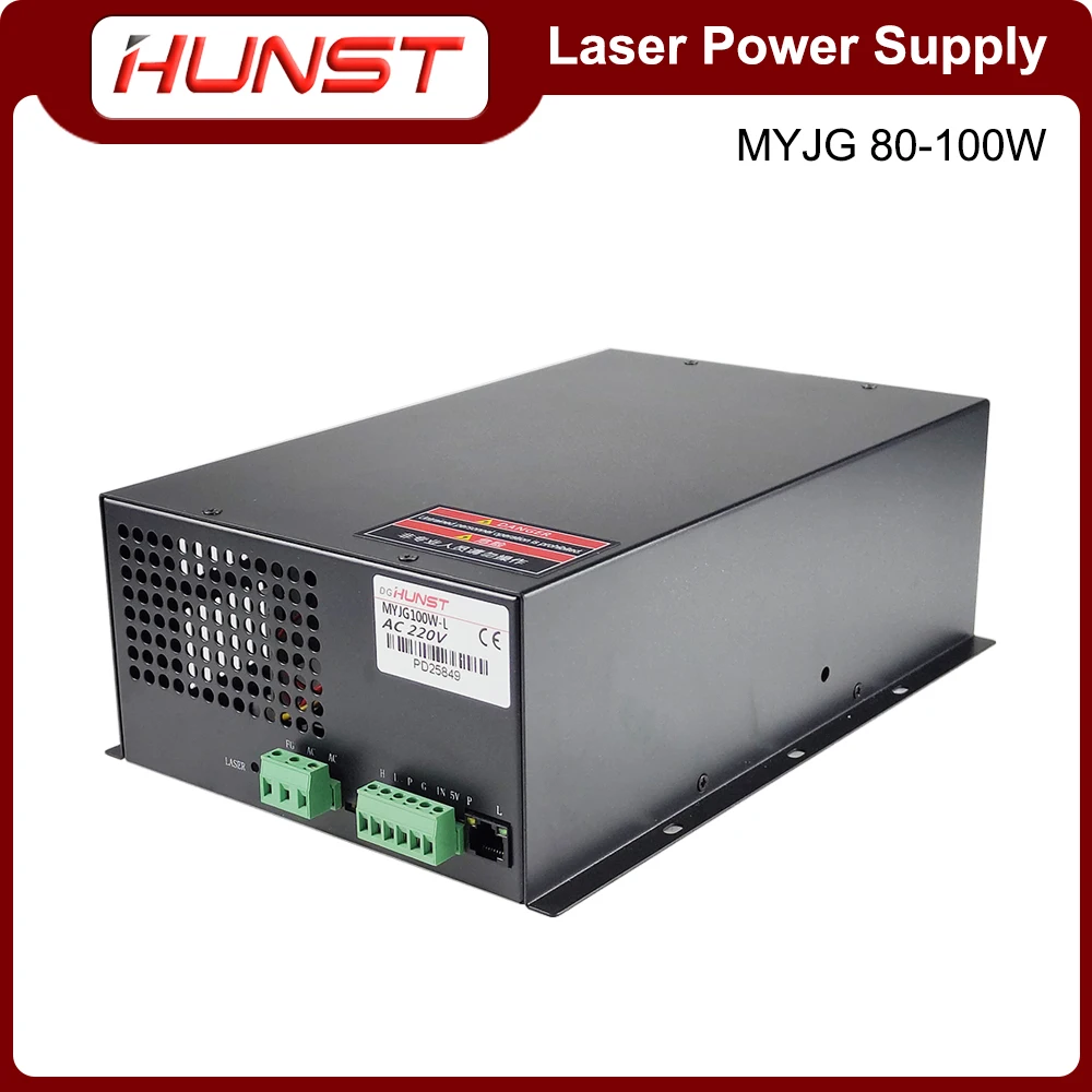 Hunst CO2 Laser Power Supply MYJG-100W for 80W-100W Laser Cutting and Engraving Machine