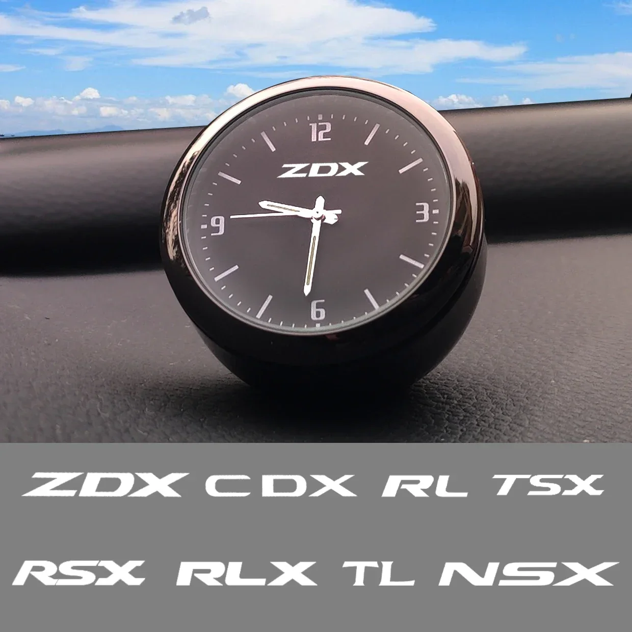 High Quality Car Decoration Clock Watch Modified Car Interior Electronic Quartz Watch for Acura ZDX CDX RL TSX RSX RLX TL NSX