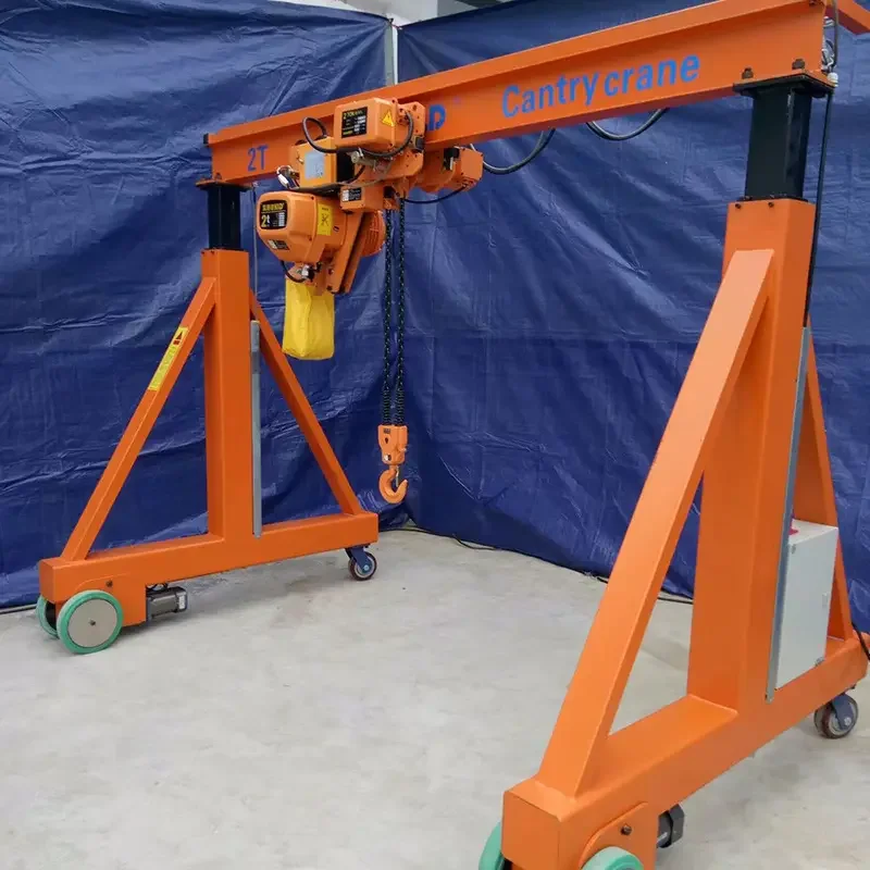 4 Ton Outdoor Trackless Gantry Crane, Simple Mobile Design & High Efficiency Power Component For Cargo Handling Work