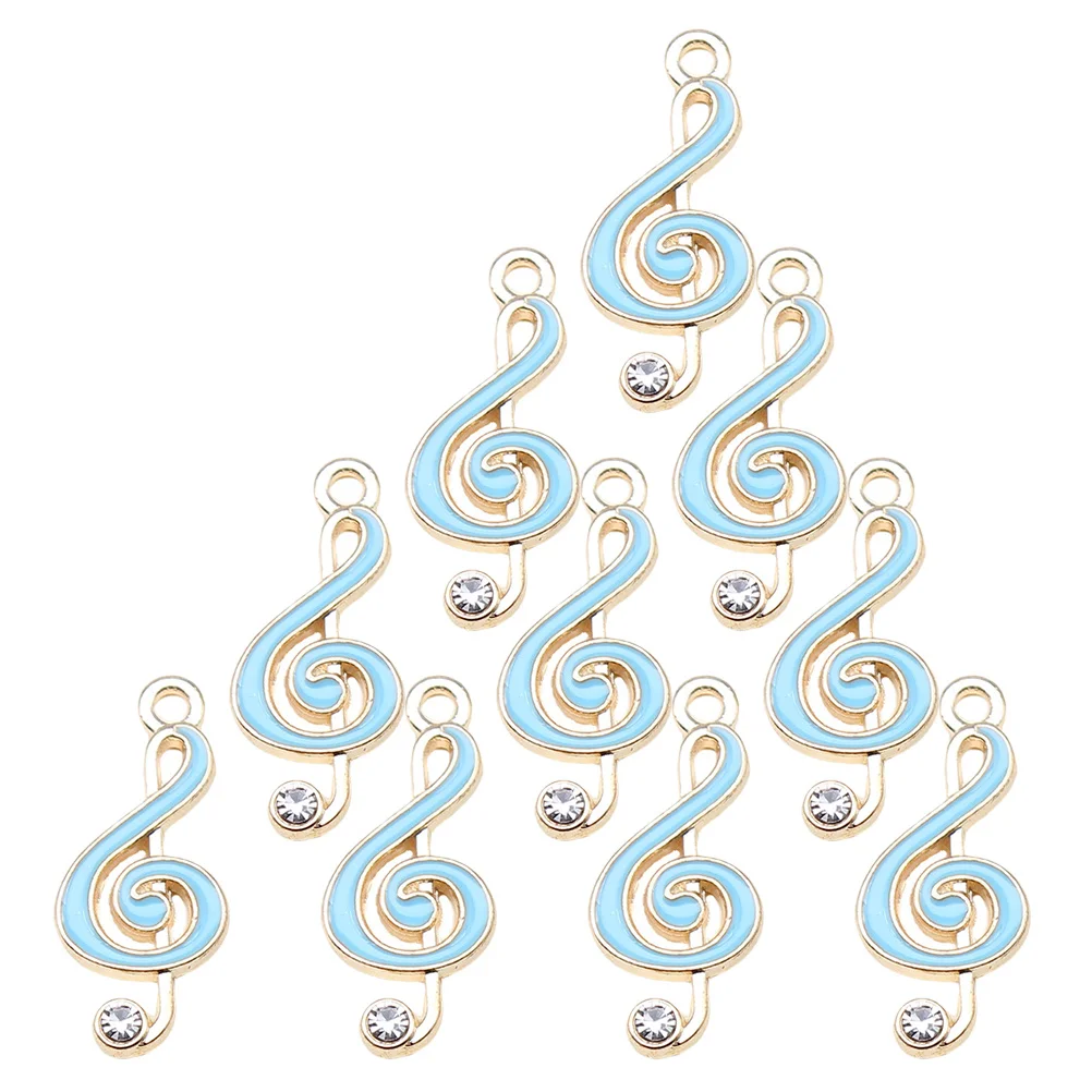 

10 шт., подвески для музыкальных нот премиум-класса, металлические маленькие нежные DIY ожерелье, браслет, кулон, серьги, принадлежности для рукоделия, музыкальные ноты