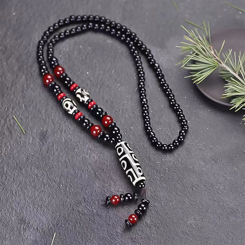 Agate Dzi Bead Neck…