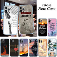DX13 Bible verse Jesus Christ Transparent Phone Case for Samsung Galaxy A04 A04S A14 A23 A34 A54 M23 M33 M52 M53
