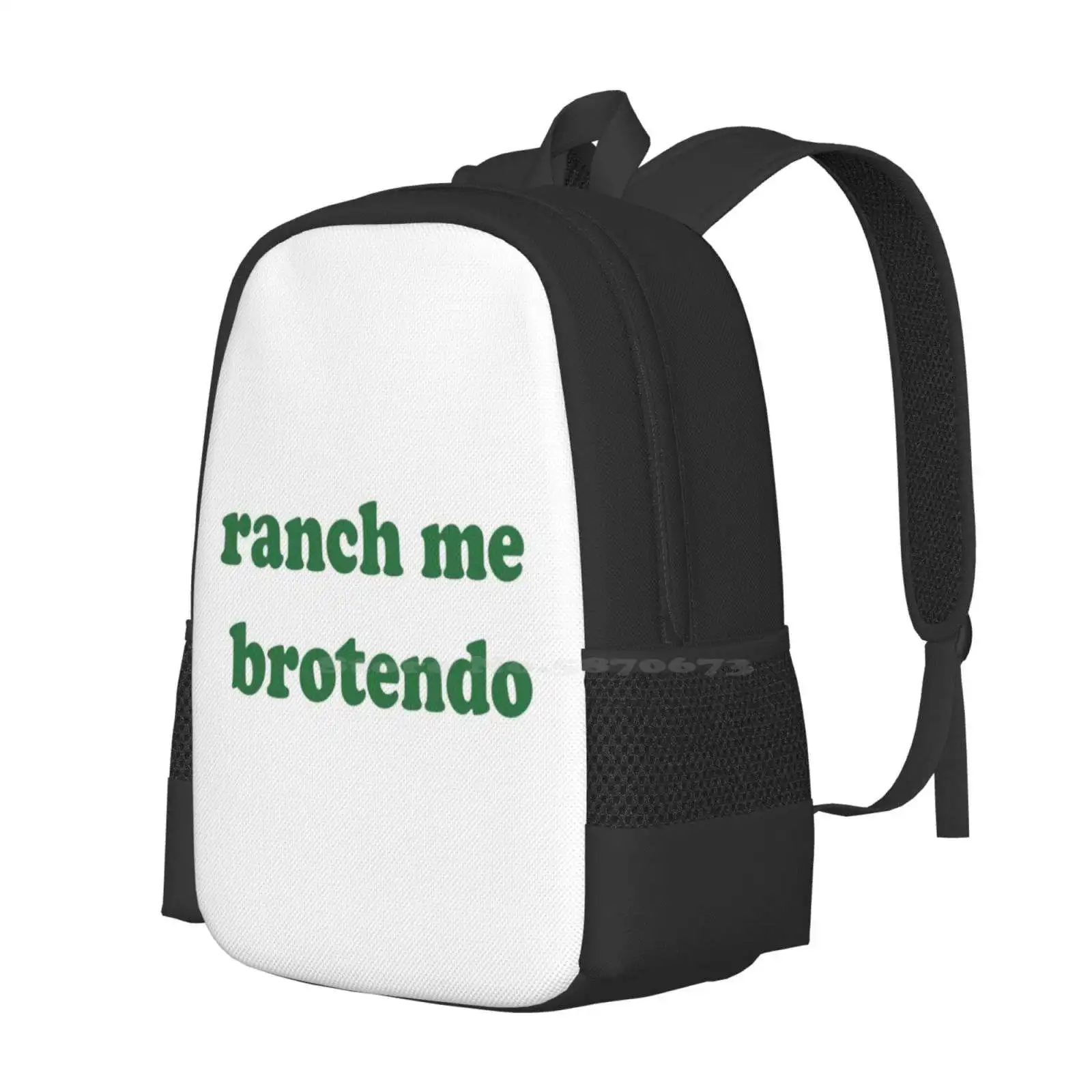 Ranch Me Brotendo 3d Print Design Backpack Student Bag Eric Andre Ranch Me Brotendo Hannibal Buress