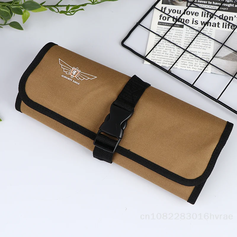 Multi-Compartments Roll-up Portable Tool Organizer Bag - 600D Oxford Fabric with Buckle Closure 45*28CM