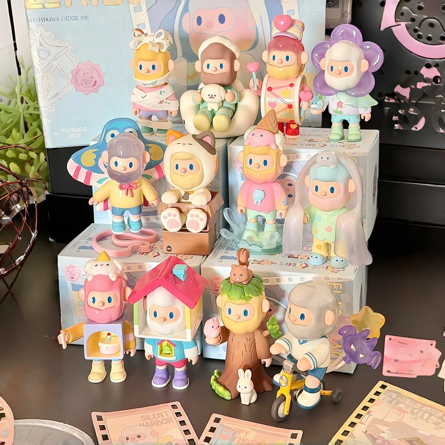 

BOB Memory Theater Series Blind Box (Fantasy Land) — милые коллекционные виниловые фигурки, художественный декор стола, идеальный подарок для девочек