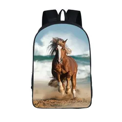 War Horse Print Backpack for Teenager Boys Girls Children School Bags Women Men Laptop Backpack for Travel Book Bags