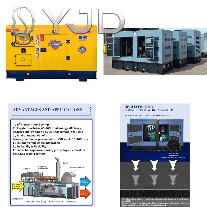 High Quality Water Cooled 15kw 20kw 12V DC Electric Start Industrial Generator with ATS for 50/60Hz
