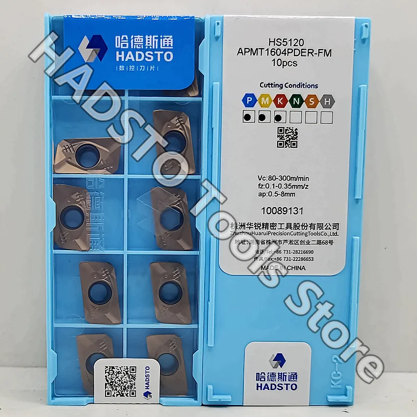 Carboneto Insere Fresamento Insere para Apmt1135pder-fm Hs5120 Apmt1604pder-fm Hs5120 Apmt1604 Apmt1135 Apmt Hadsto Aço Inoxidável