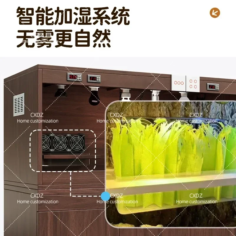 Tortoise thermostatic feeding box Lizard Turtle snake hibernation special insect incubator Front door pet cabinet Climbing