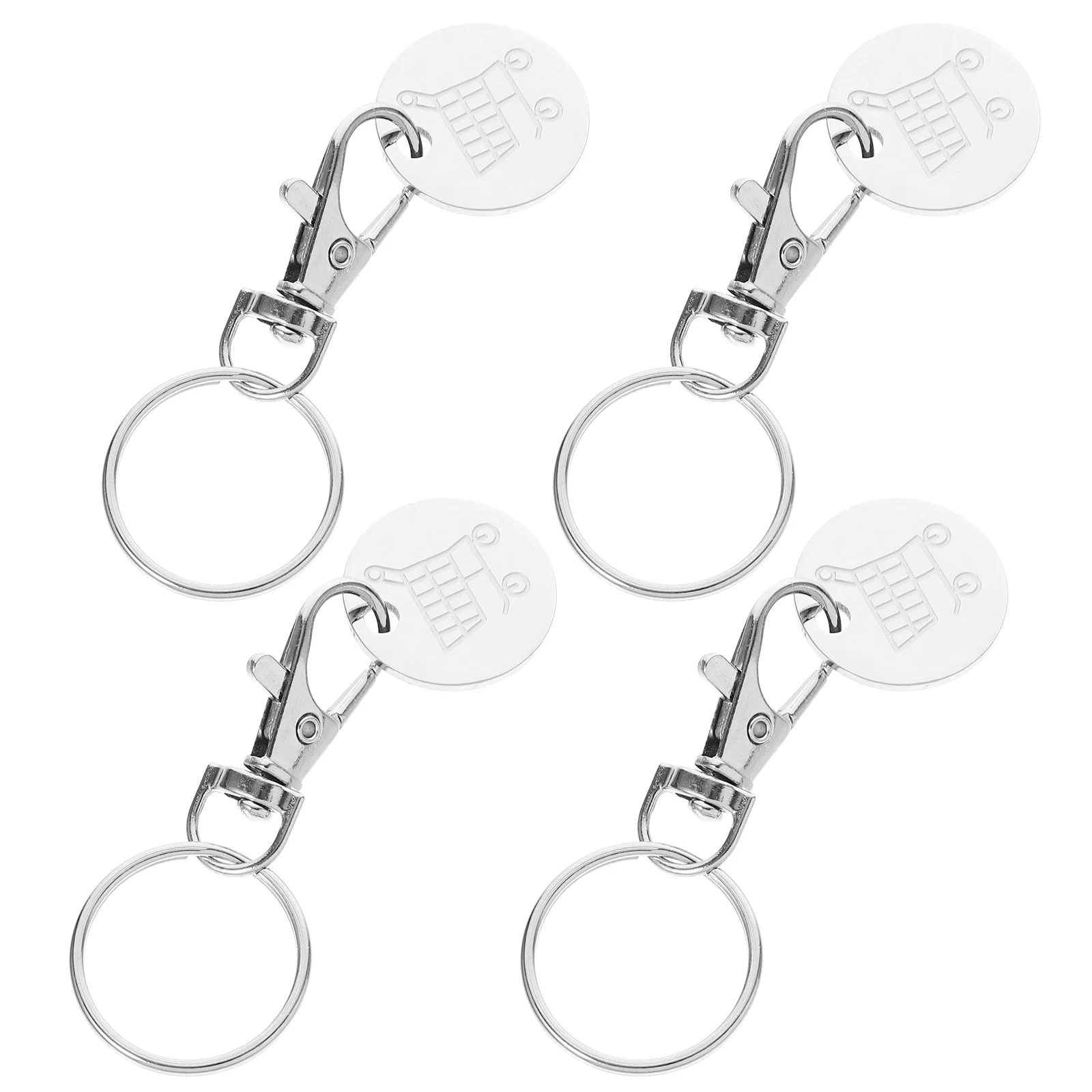 Shopping Trolley Token Keychain, pingente para supermercado carrinho chaveiro