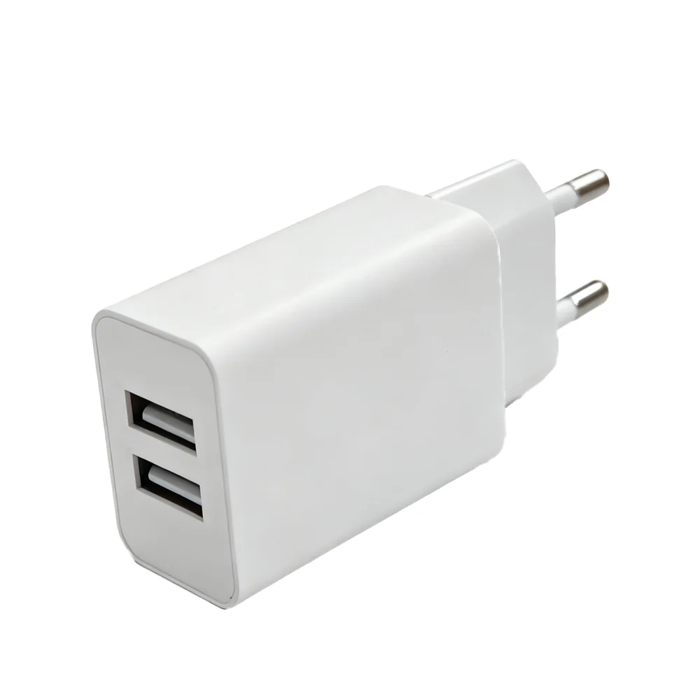 5V 2A Portable Dual USB Power Adapter Cell Phone EU Plug AC DC Power Adapter Wall Charging Accessories For iPhone Samsung Xiaomi