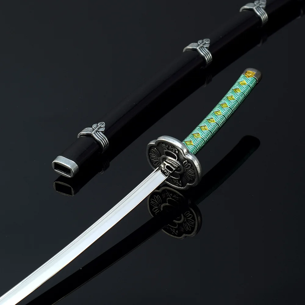 Japanese Anime Games Peripheral 26cm Wedge Pill Katana Metal Sword Uncut Blade Weapon Model Ornament Crafts Gifts Toys for Boys